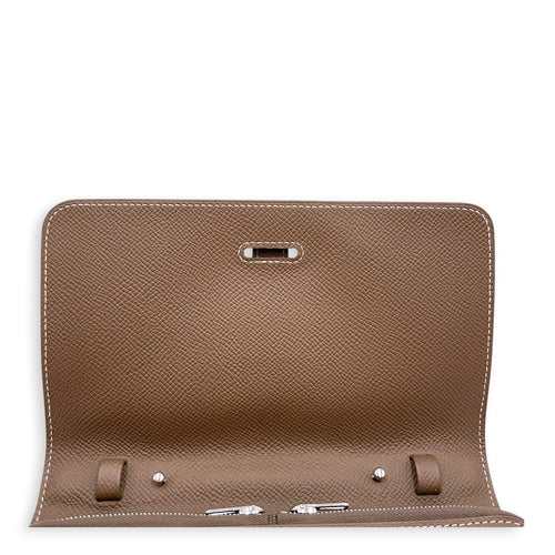 1957 To Go Etoupe Wallet in Epsom Palladium hardware CL2606-21942 7