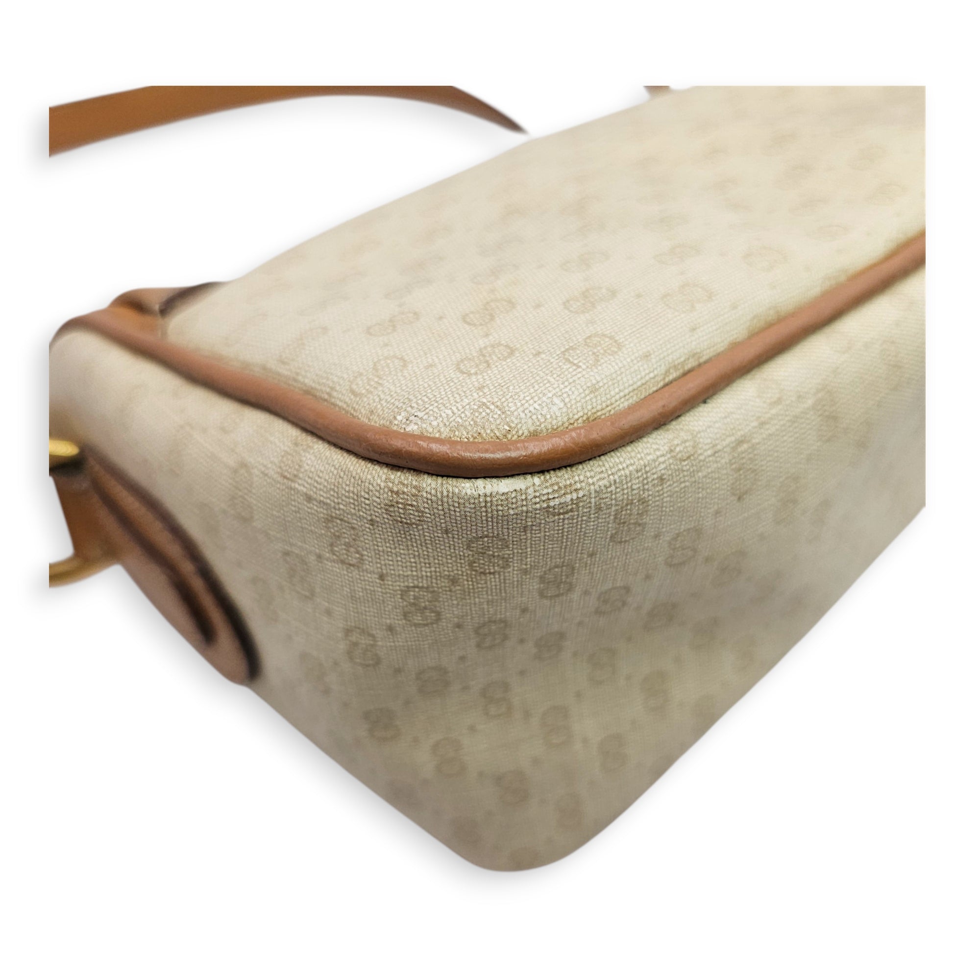 Vintage GG Micro Beige Crossbody Bag in Calfskin Gold hardware CL2606-21943 10
