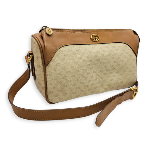Vintage GG Micro Beige Crossbody Bag in Calfskin Gold hardware CL2606-21943 18