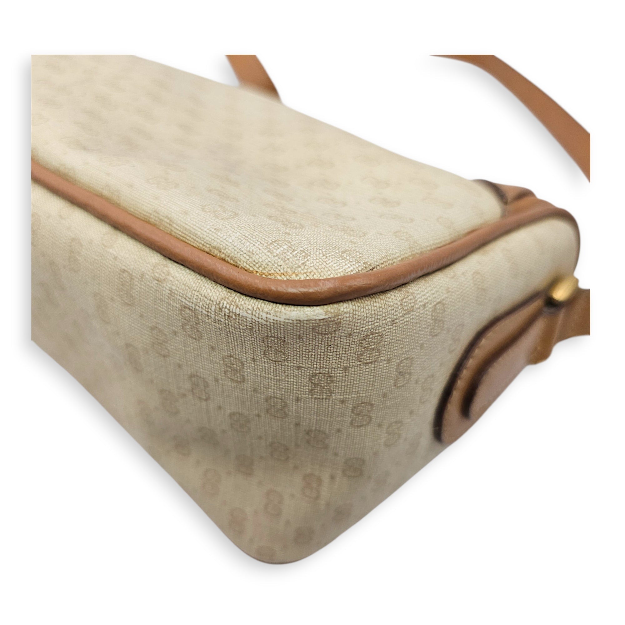 Vintage GG Micro Beige Crossbody Bag in Calfskin Gold hardware CL2606-21943 9