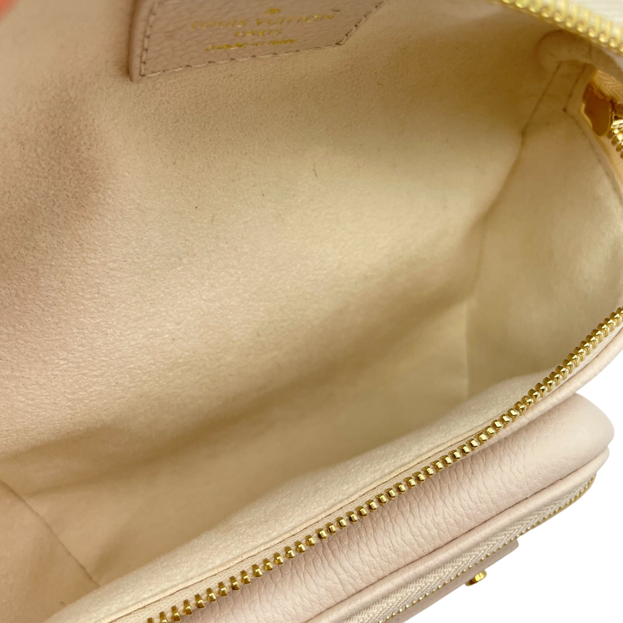 Bum Bag Beige Crossbody Bag in Empreinte Leather Gold hardware CL2606-21946 6