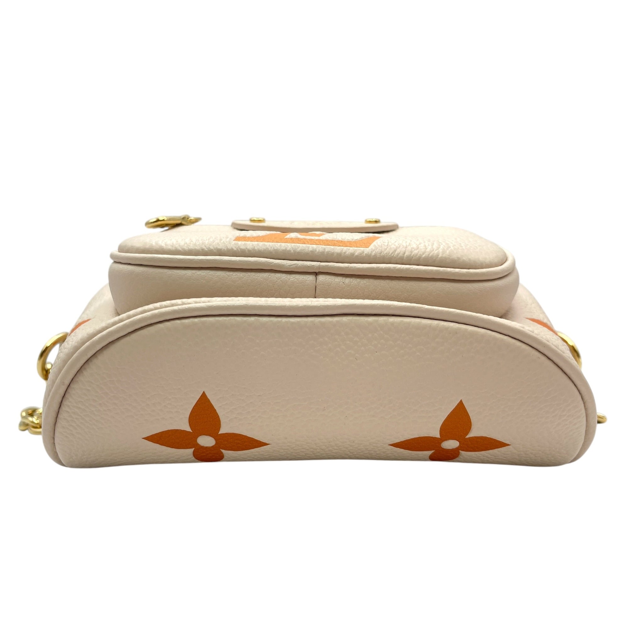 Bum Bag Beige Crossbody Bag in Empreinte Leather Gold hardware CL2606-21946 5