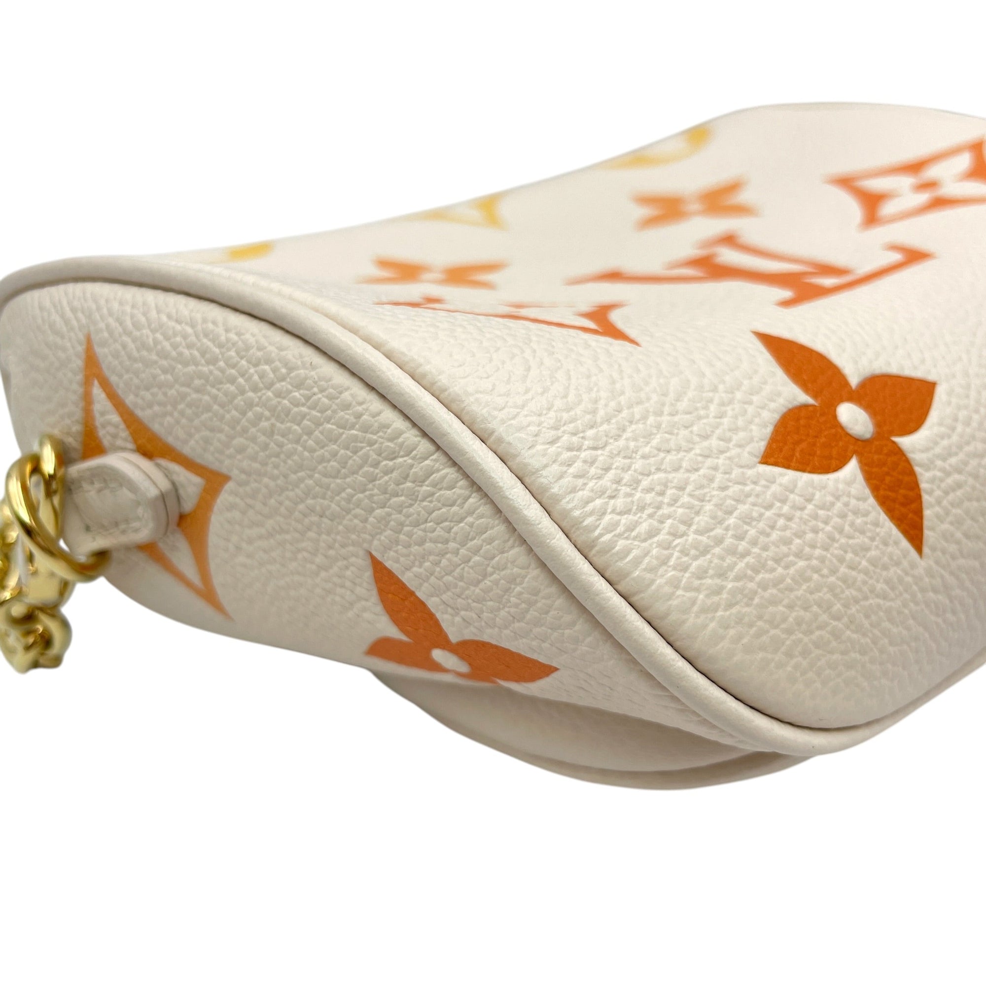 Bum Bag Beige Crossbody Bag in Empreinte Leather Gold hardware CL2606-21946 7