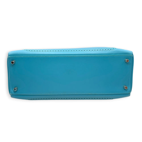 Ghillies Kelly 35 Turquoise in Togo/Swift Palladium hardware CL2606-21950 3