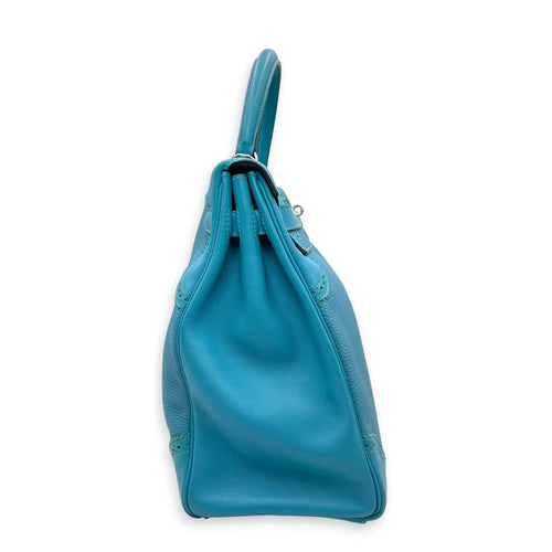 Ghillies Kelly 35 Turquoise in Togo/Swift Palladium hardware CL2606-21950 5