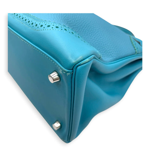 Ghillies Kelly 35 Turquoise in Togo/Swift Palladium hardware CL2606-21950 6