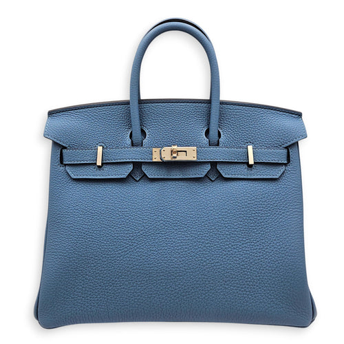 Birkin 25 Azur in Togo Palladium hardware CL2606-21961 1
