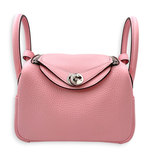 Lindy II Mini Rose Sakura  in Clemence Palladium hardware CL2606-21963 1