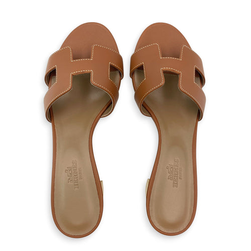 Oasis 36 Gold Sandals in Calfskin CL2606-21964 1