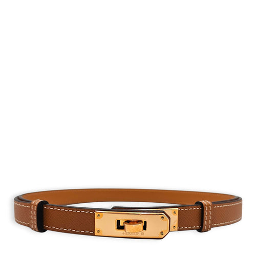 Kelly 18 Gold Belt in Epsom Rose Gold hardware CL2606-21965 1