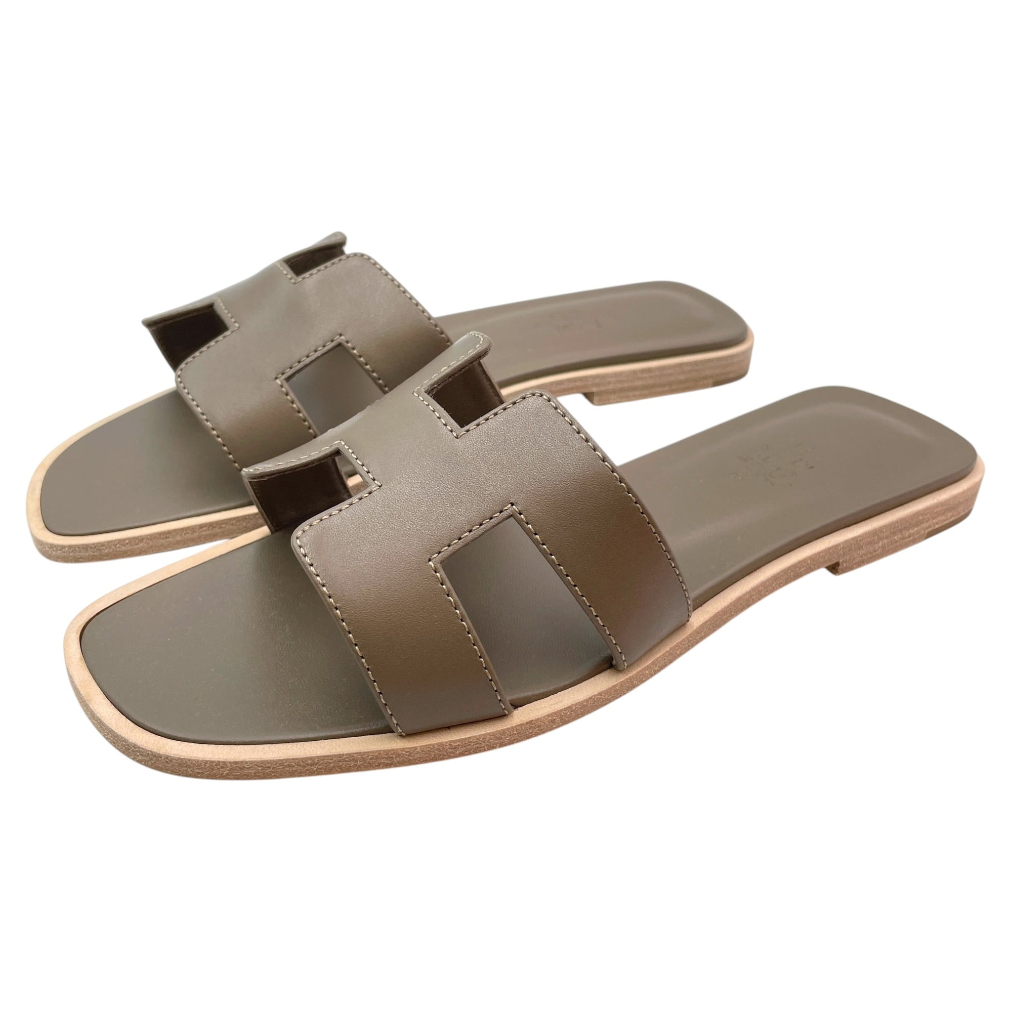 Oran 36 Etoupe Sandals in Calfskin CL2606-21966 2