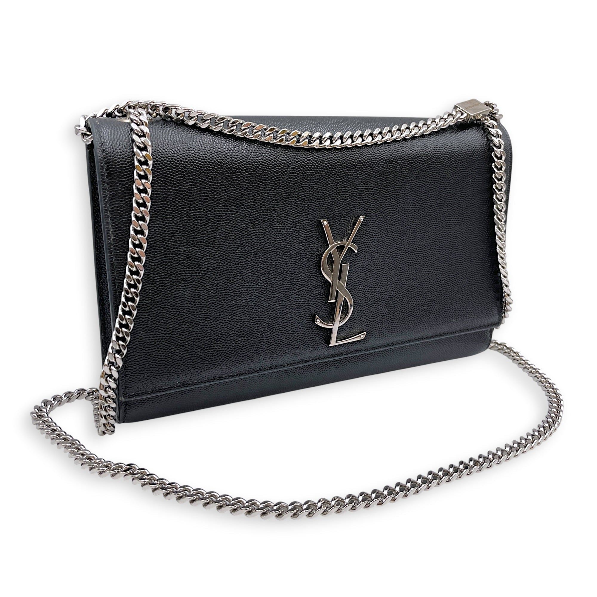 Kate Black Crossbody Bag in Calfskin Silver hardware CL2606-21970 12