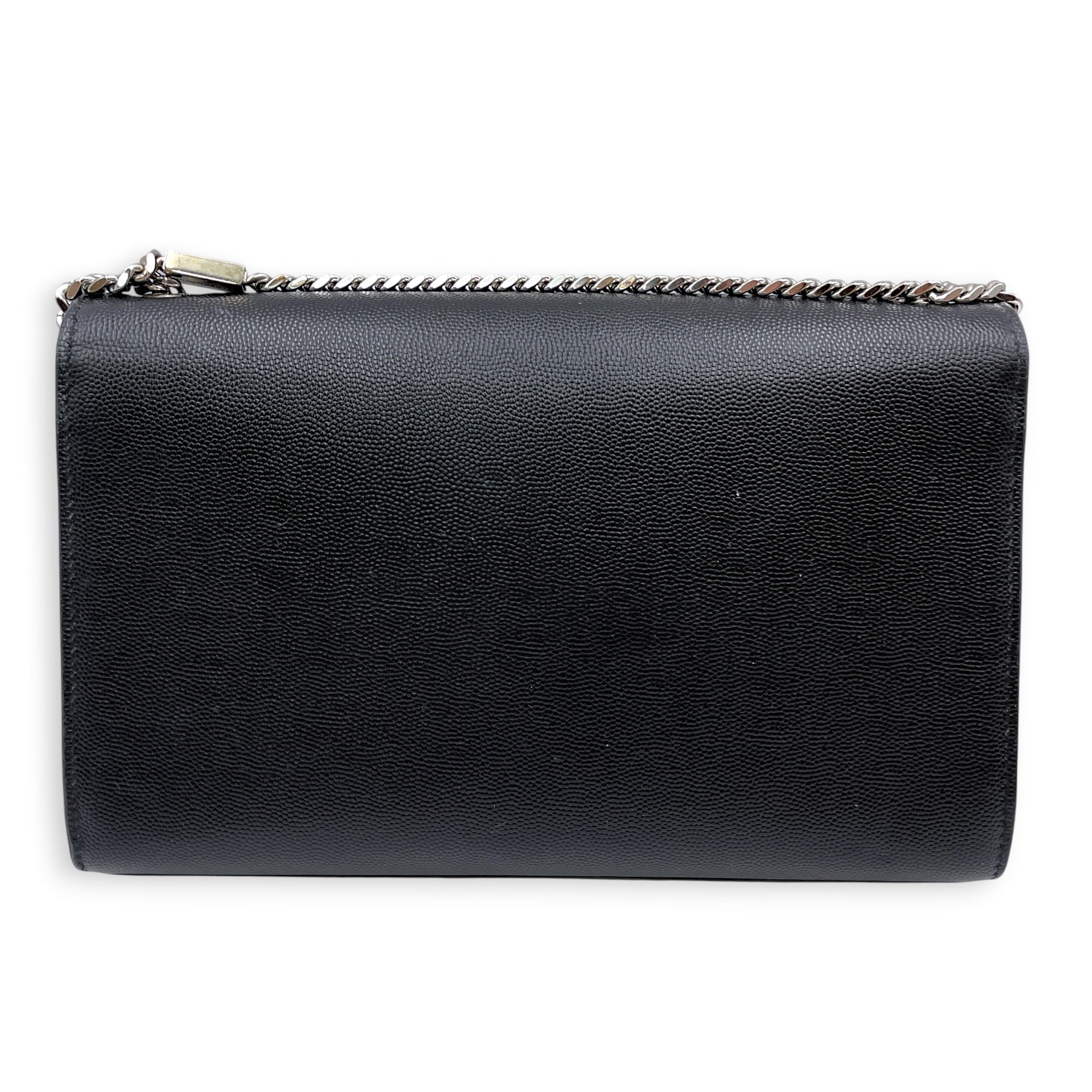 Kate Black Crossbody Bag in Calfskin Silver hardware CL2606-21970 2