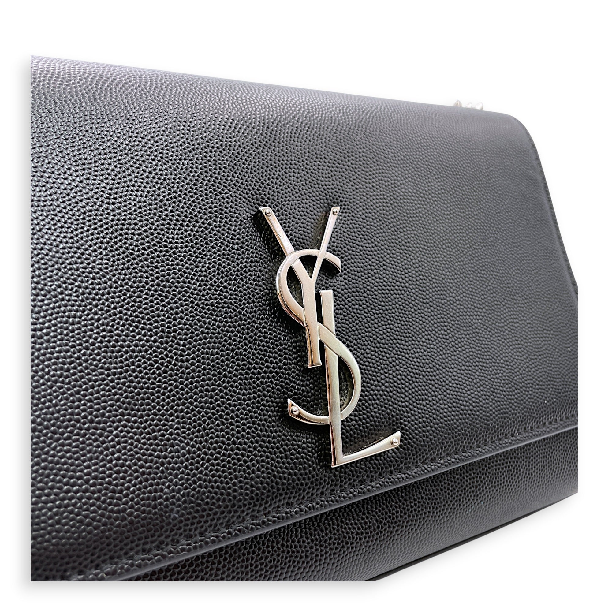 Kate Black Crossbody Bag in Calfskin Silver hardware CL2606-21970 6