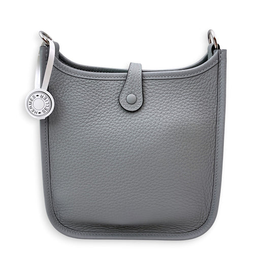 Evelyne Mini Gris Pantin in Clemence Palladium hardware CL2606-21971 2