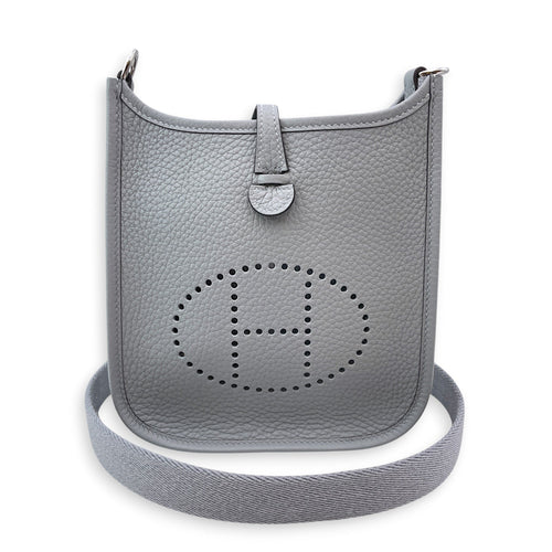 Evelyne Mini Gris Pantin in Clemence Palladium hardware CL2606-21971 3