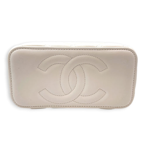 Vanity Case White Crossbody Bag in Lambskin Gold hardware CL2606-21973 3