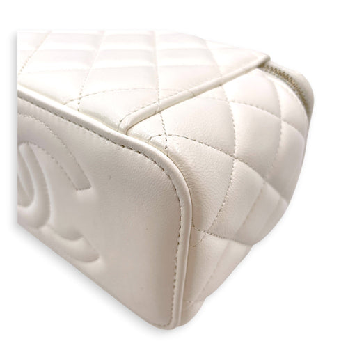 Vanity Case White Crossbody Bag in Lambskin Gold hardware CL2606-21973 9