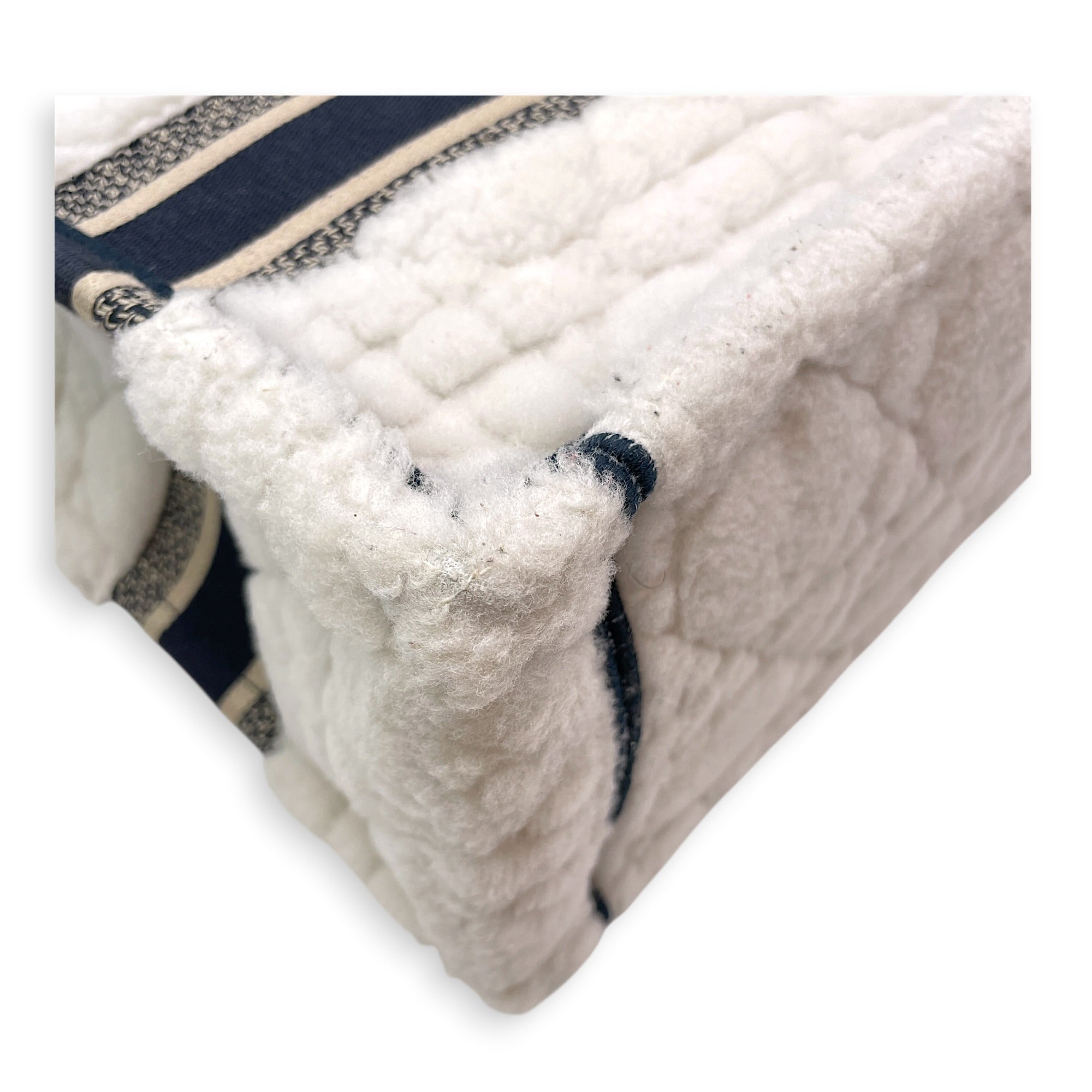 Book Tote Small White Top Handle Bag in Shearling CL2606-21975 12