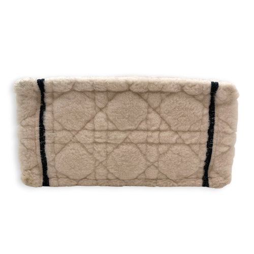 Book Tote Small White Top Handle Bag in Shearling CL2606-21975 5