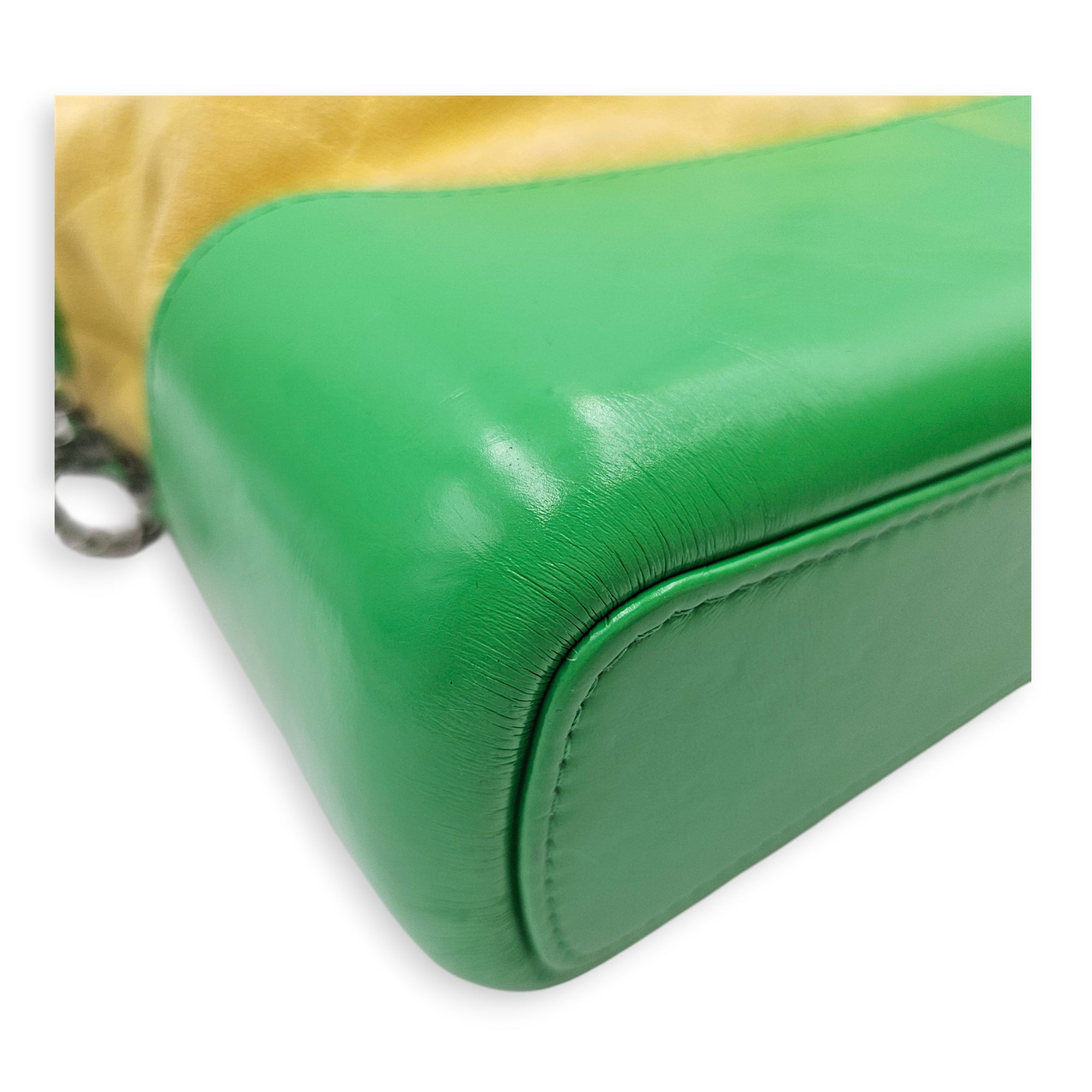 Gabrielle Yellow Shoulder Bag in Suede Leather Mixed hardware CL2606-21977 10