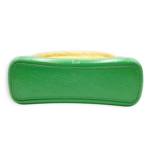 Gabrielle Yellow Shoulder Bag in Suede Leather Mixed hardware CL2606-21977 8