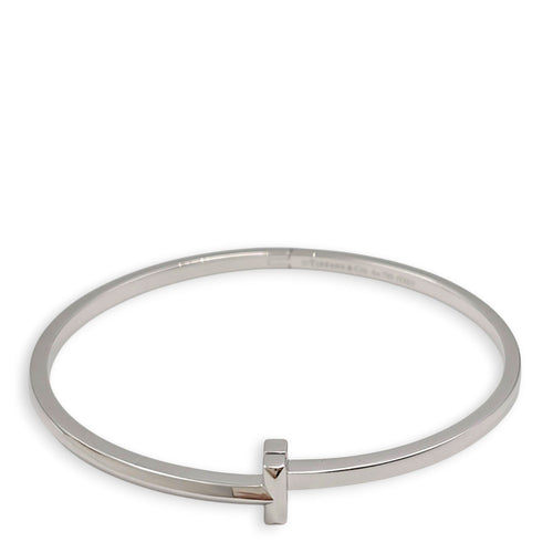 T1 Narrow Hinged L Bangle White Gold hardware CL2606-21983 1