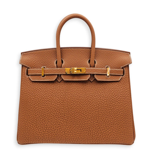 Birkin 25 Gold in Togo Gold hardware CL2606-21984 1