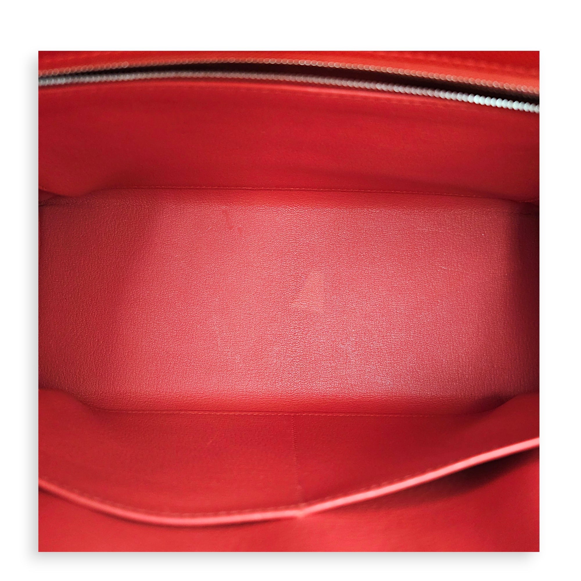 Sellier Kelly 32 Rouge Tomate in Epsom Palladium hardware CL2606-21986 6