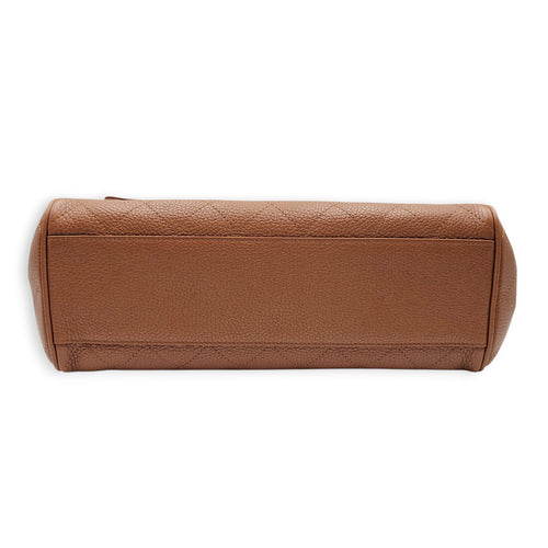 26S Urban Essential 31 Brown Shoulder Bag in Calfskin Gold hardware