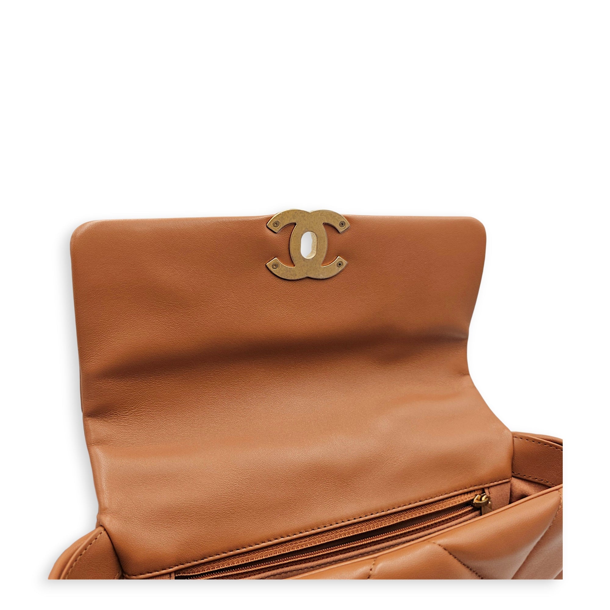 C19 Brown Shoulder Bag in Goat Leather Mixed hardware CL2606-22001 11