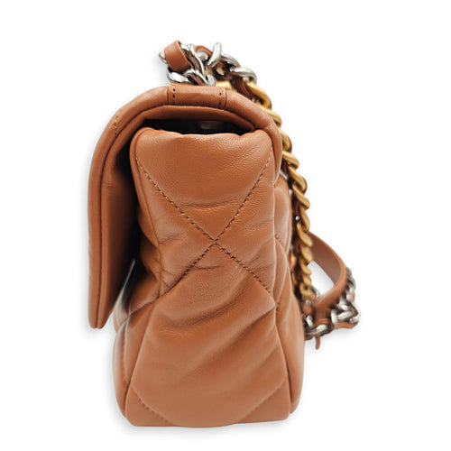 C19 Brown Shoulder Bag in Goat Leather Mixed hardware CL2606-22001 4