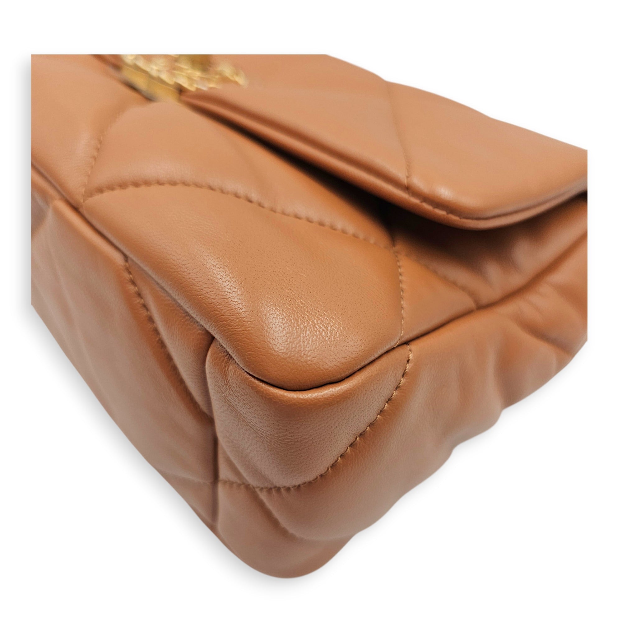 C19 Brown Shoulder Bag in Goat Leather Mixed hardware CL2606-22001 7