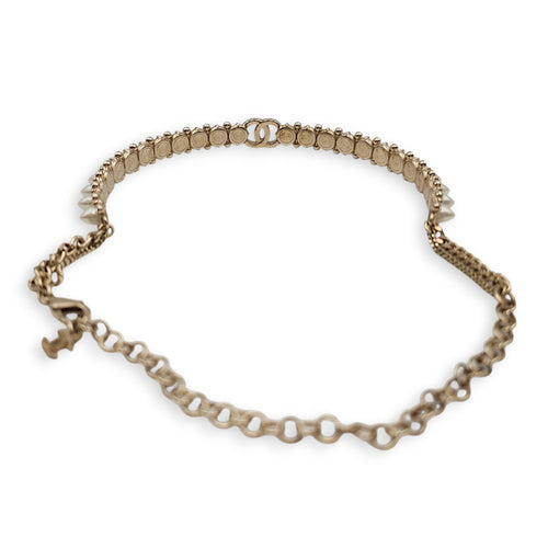 2022 Pearl & Strass CC Choker Gold Necklace CL2606-22006 2