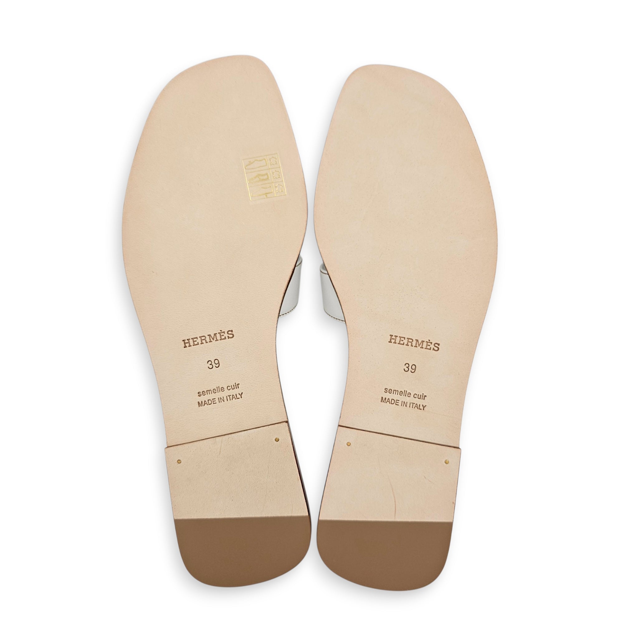 Oran 39 White Sandals in Calfskin CL2606-22012 2