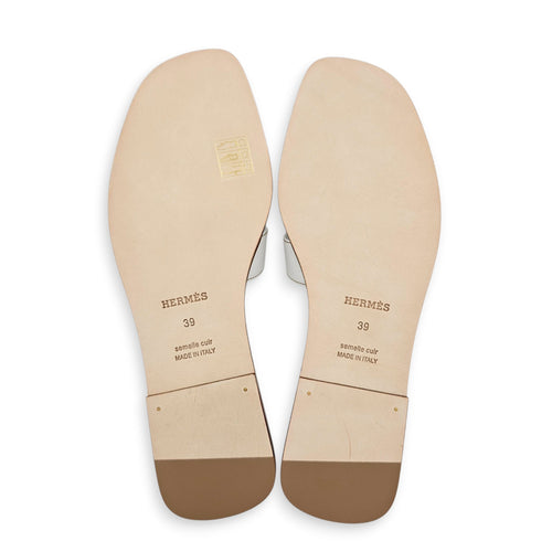 Oran 39 White Sandals in Calfskin CL2606-22012 2