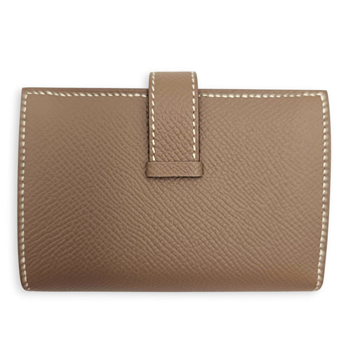 Bearn Etoupe Mini Wallet in Epsom Gold hardware CL2606-22016 2