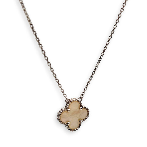 Vintage Alhambra Pendant Necklace in White CL2606-22017 3