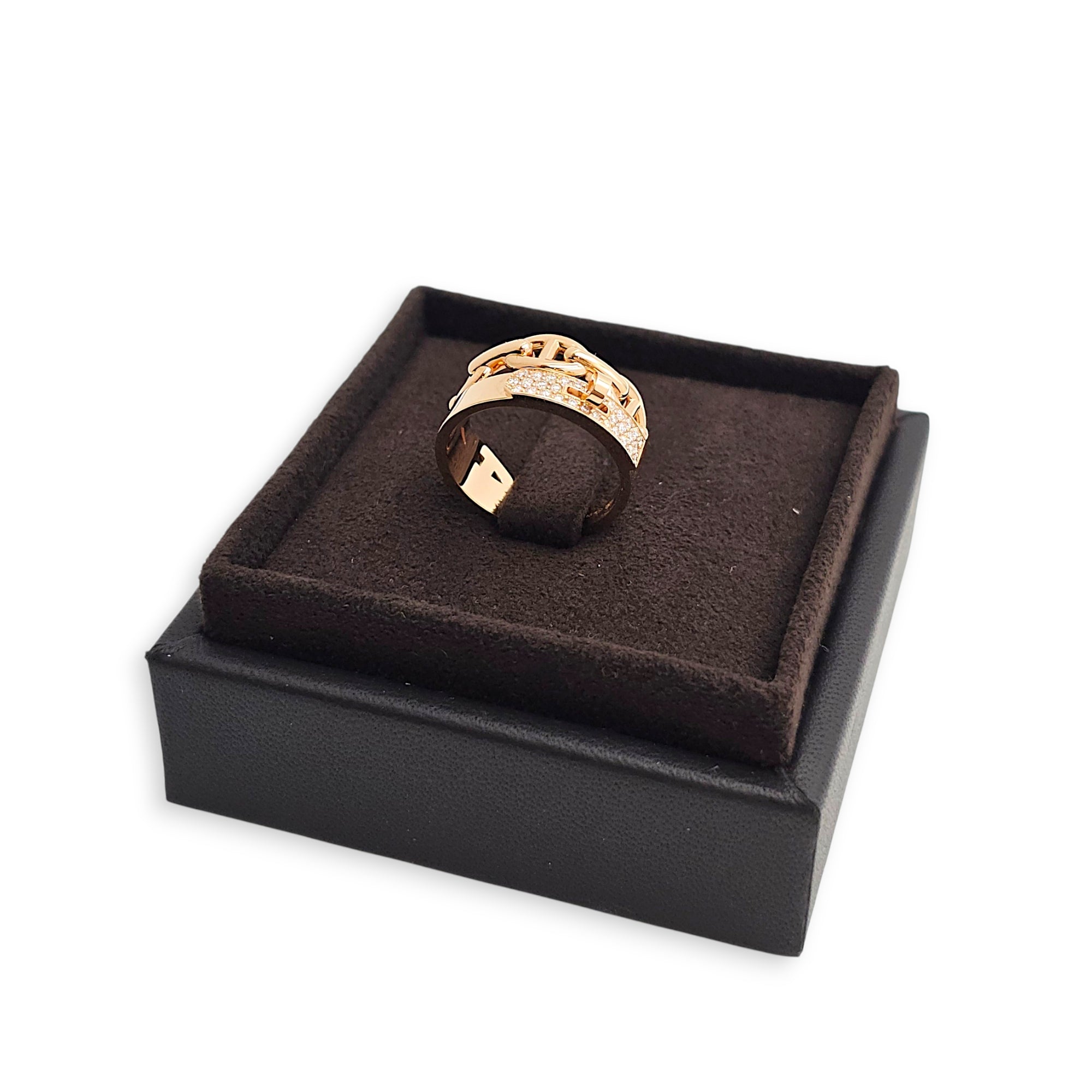 Kelly, Medium Model, 32 Diamonds, 0.2 Carat 53 Ring in Rose Gold Hardware CL2606-22021 3