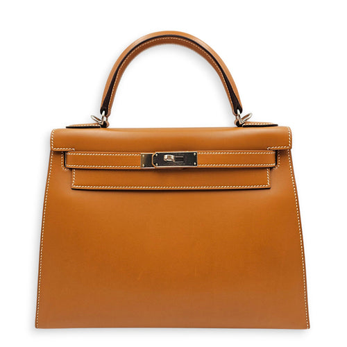 Sellier Kelly 28 Naturel Sable  in Butler Palladium hardware CL2606-22023 1