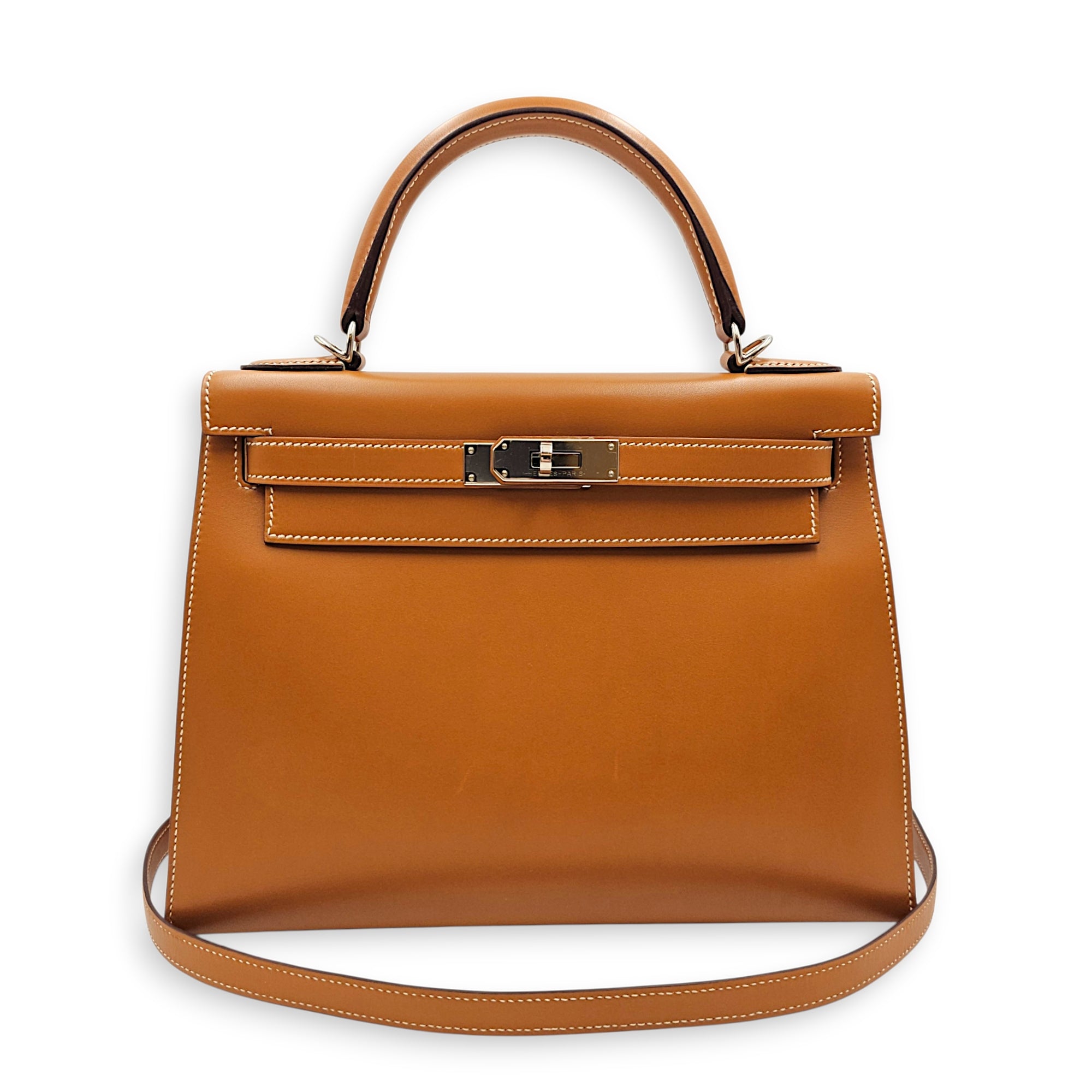 Sellier Kelly 28 Naturel Sable  in Butler Palladium hardware CL2606-22023 14