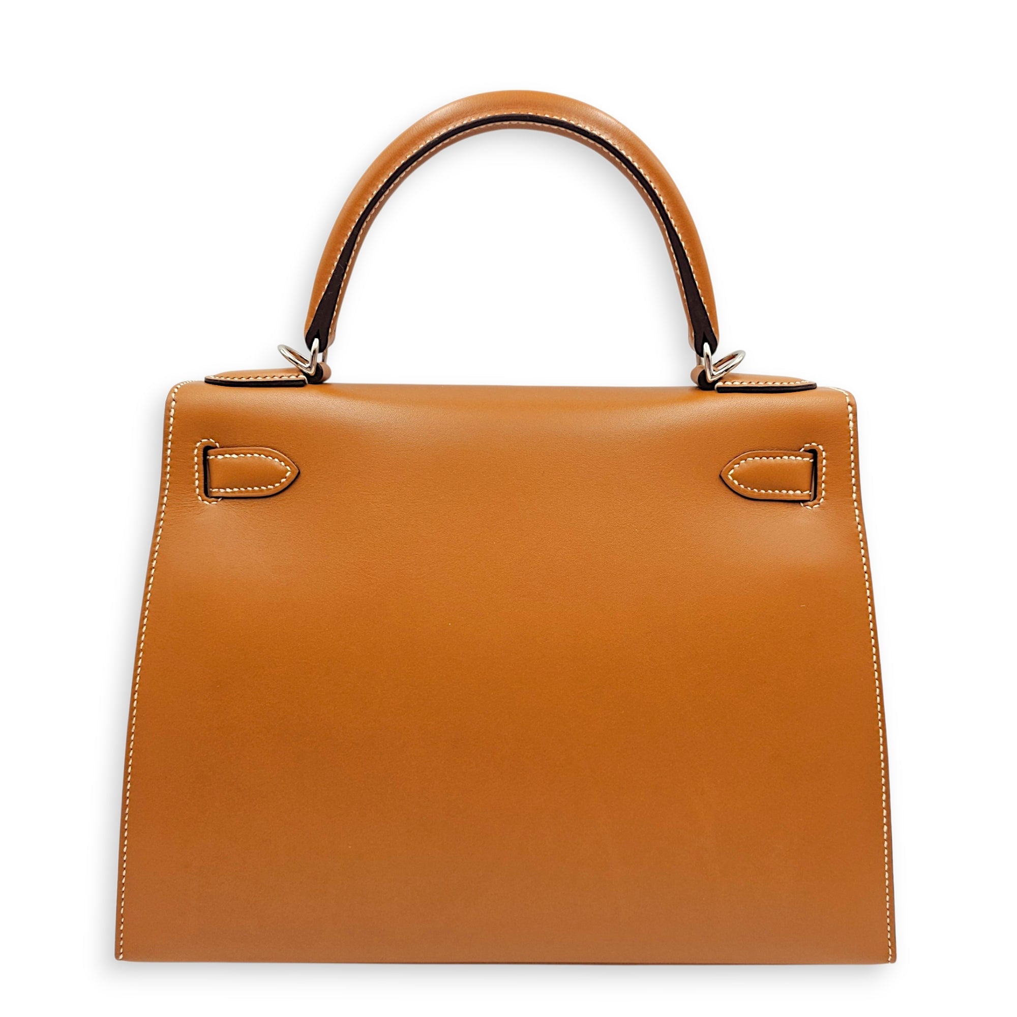 Sellier Kelly 28 Naturel Sable  in Butler Palladium hardware CL2606-22023 2