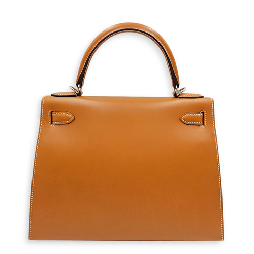 Sellier Kelly 28 Naturel Sable  in Butler Palladium hardware CL2606-22023 2