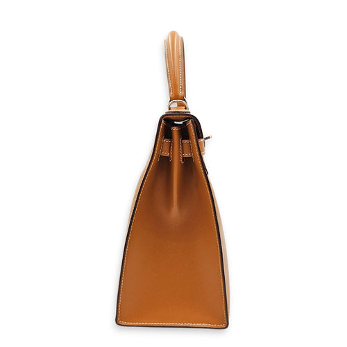 Sellier Kelly 28 Naturel Sable  in Butler Palladium hardware CL2606-22023 4