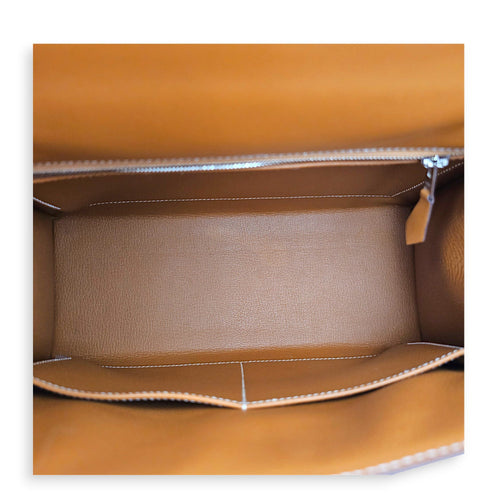 Sellier Kelly 28 Naturel Sable  in Butler Palladium hardware CL2606-22023 6