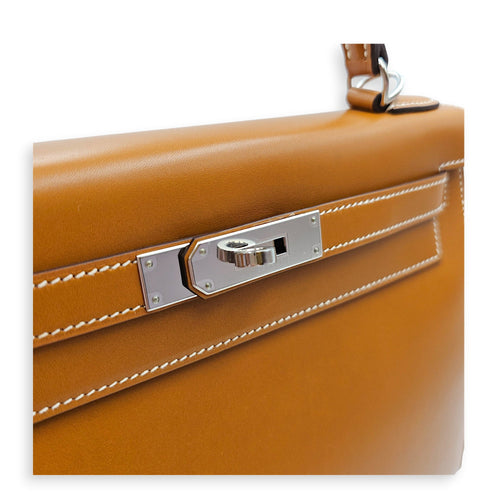Sellier Kelly 28 Naturel Sable  in Butler Palladium hardware CL2606-22023 8