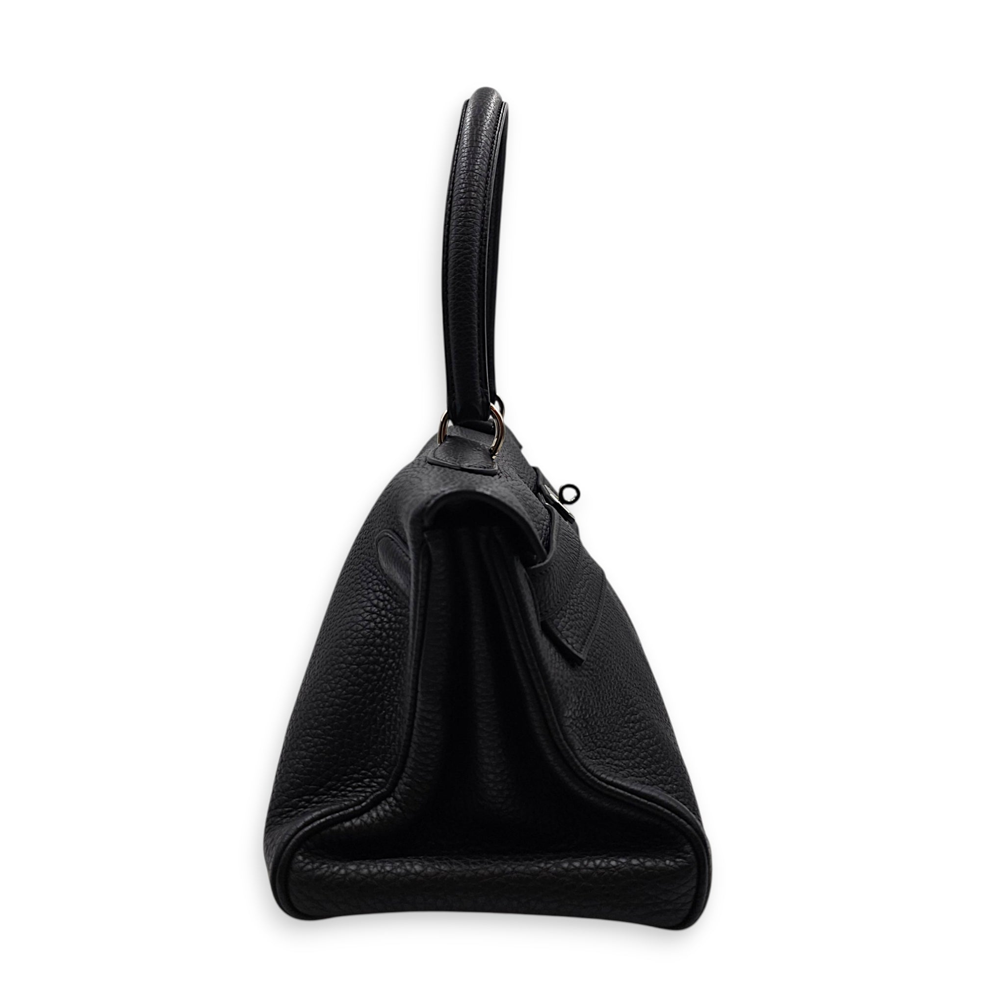 Shoulder Kelly 42 Black in Togo Palladium hardware CL2606-22031 3