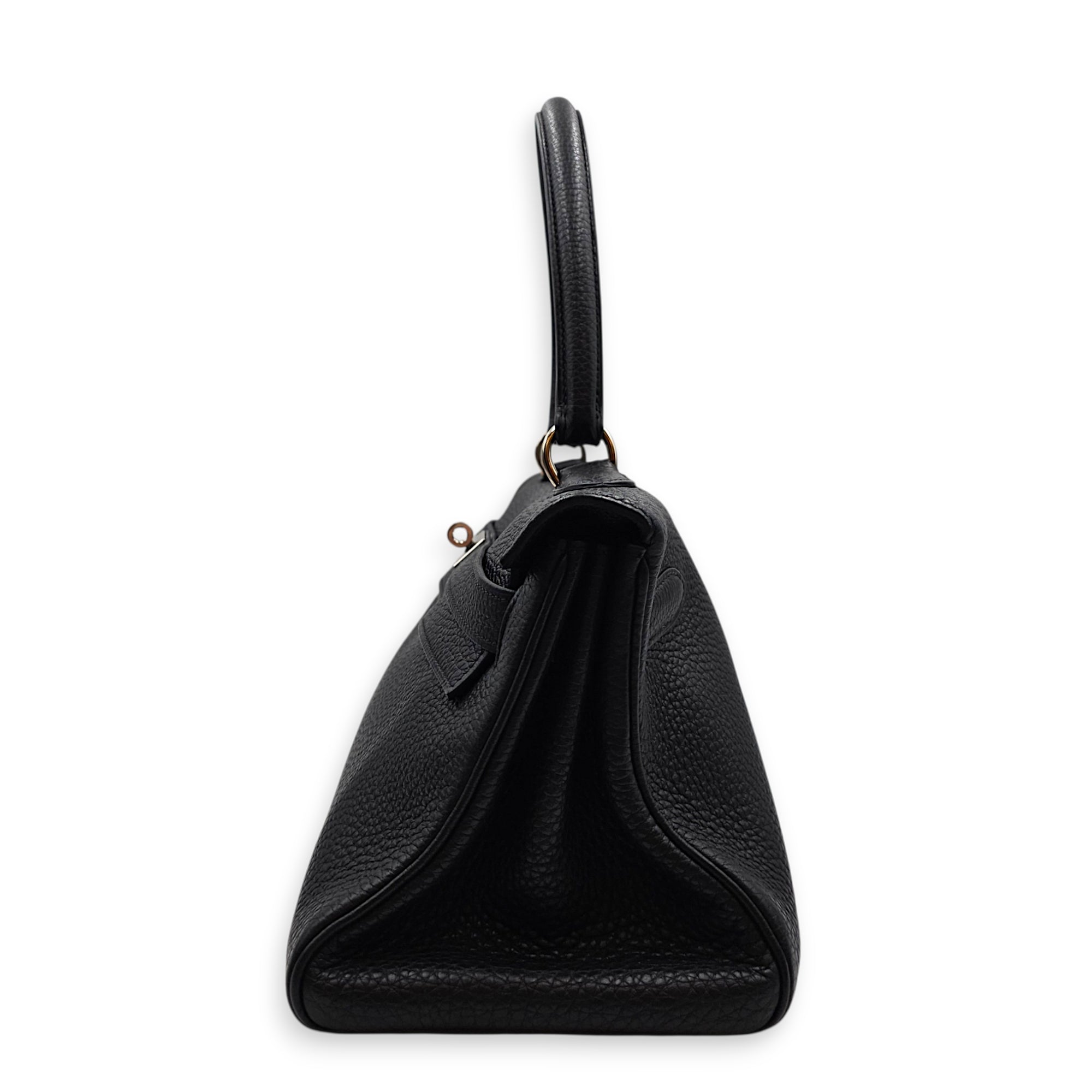Shoulder Kelly 42 Black in Togo Palladium hardware CL2606-22031 4