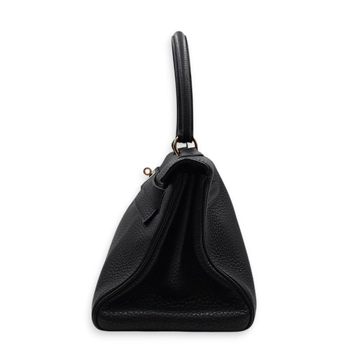 Shoulder Kelly 42 Black in Togo Palladium hardware CL2606-22031 4