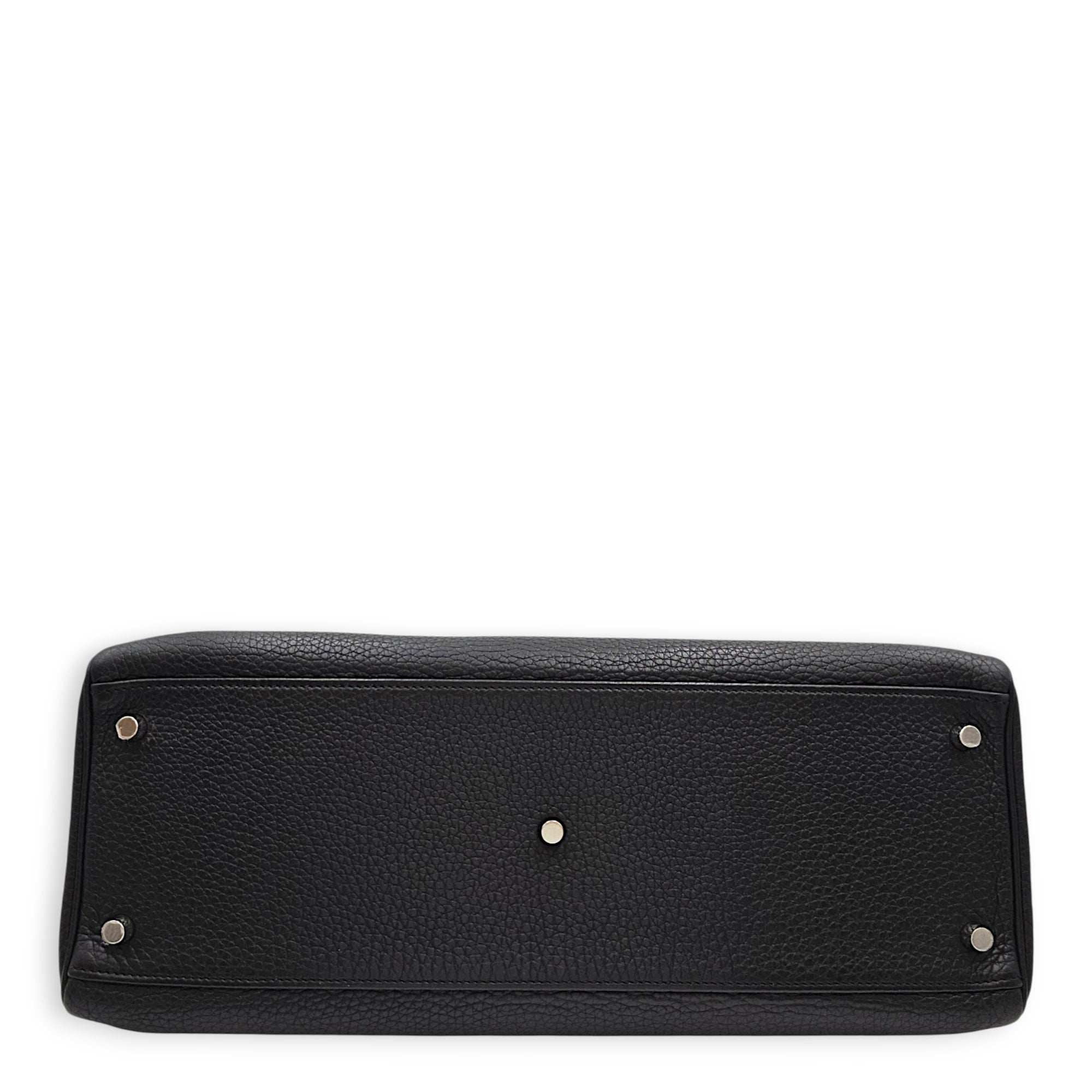 Shoulder Kelly 42 Black in Togo Palladium hardware CL2606-22031 5